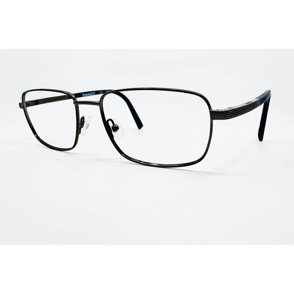 Timberland Eyeglasses Mens Gunmetal Metal Rectangle TB1726 008 54-17-145